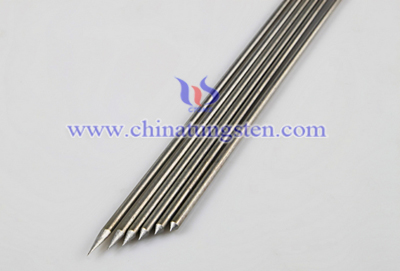 sharpened tungsten needle